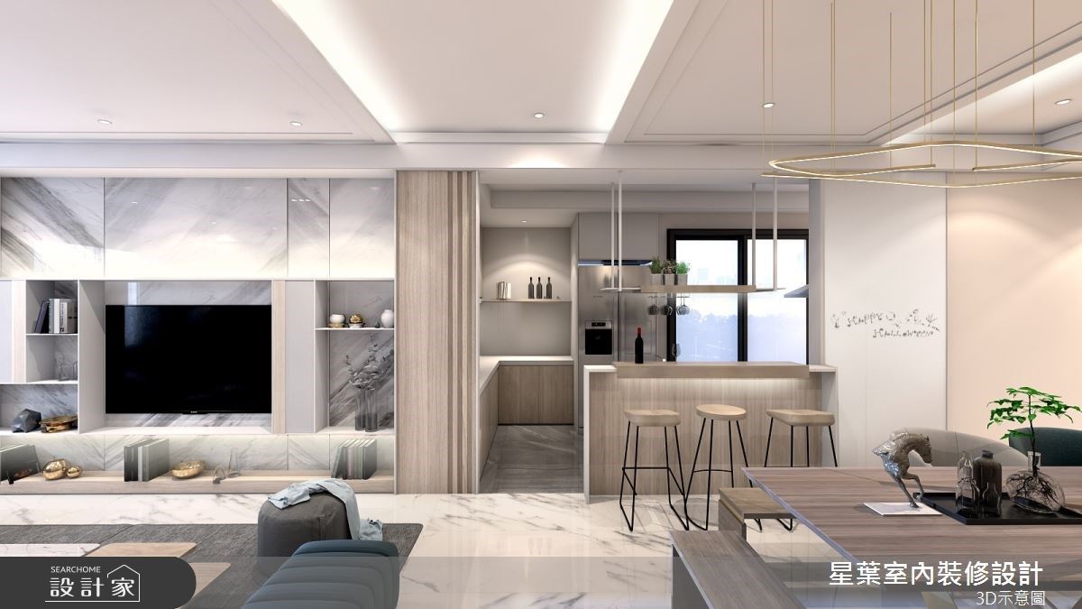 客製62坪毛胚屋摩登時尚風格 打造星級飯店精緻氛圍