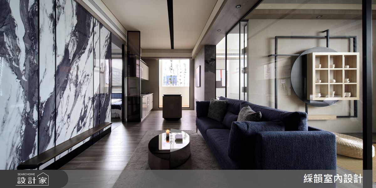 石紋、木質描繪低調奢華的現代風實品屋！