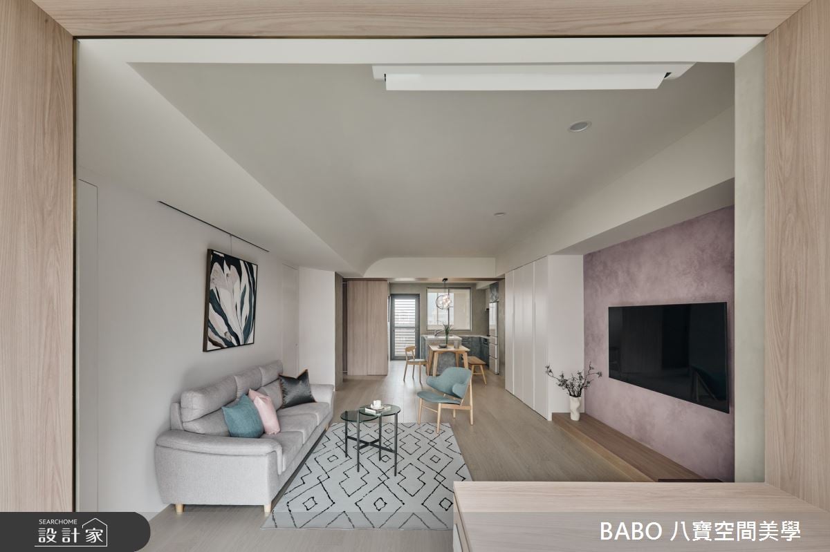 30坪中古屋改造後沉浸在光感溫潤的居家！網美玄關、特殊塗料美牆和日式...