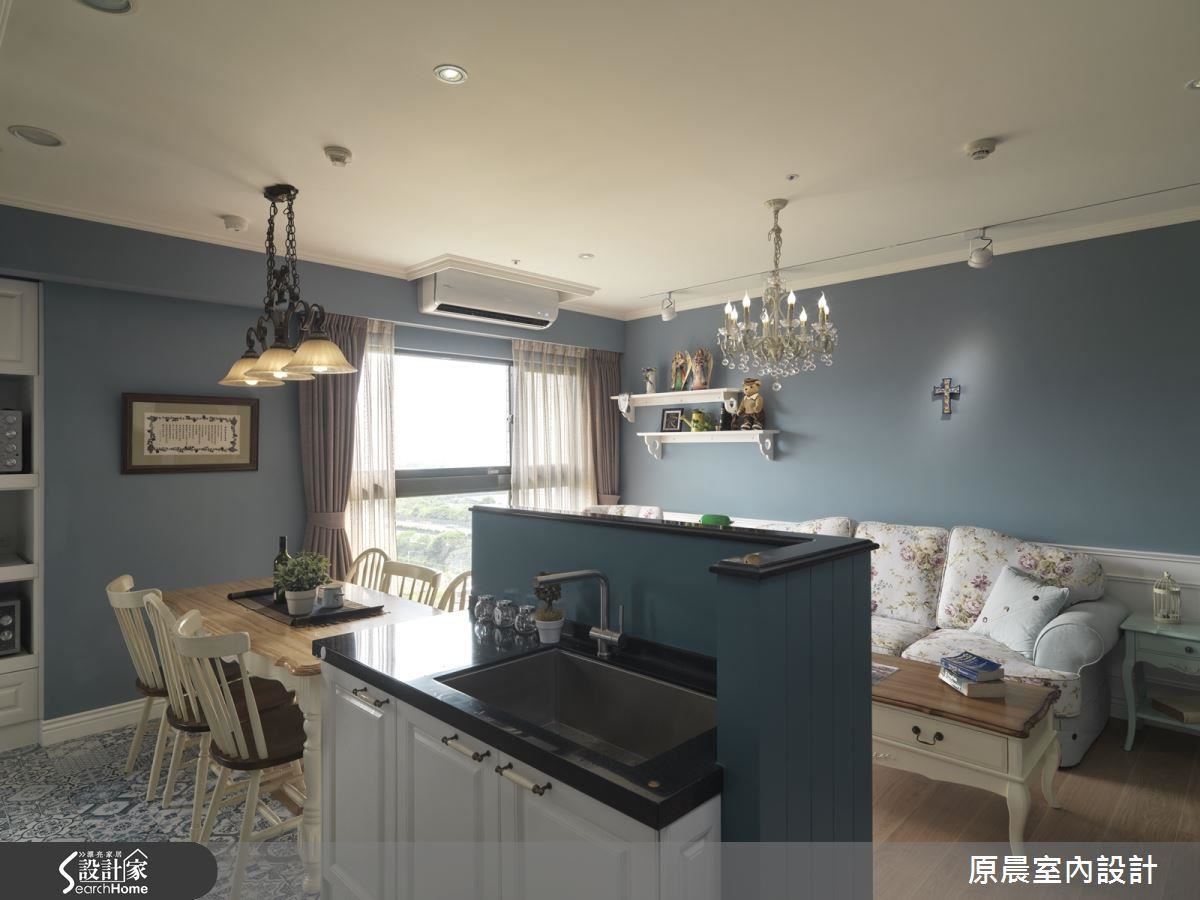 最有互動感的家！用丁香藍打造 20 坪鄉村浪漫即景