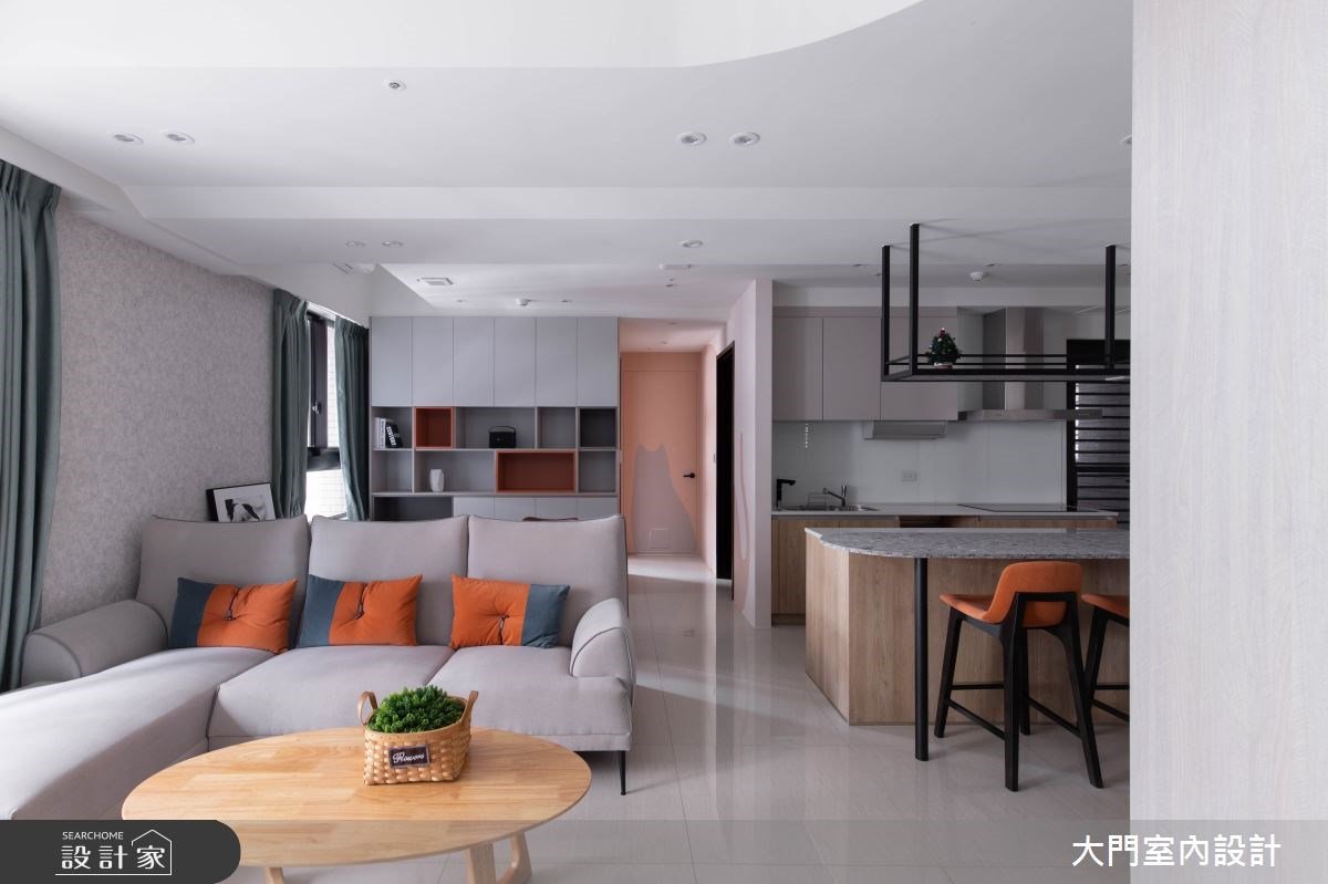 23坪粉嫩北歐風吹進寵物宅！貼心打造人、貓共享的居家設計