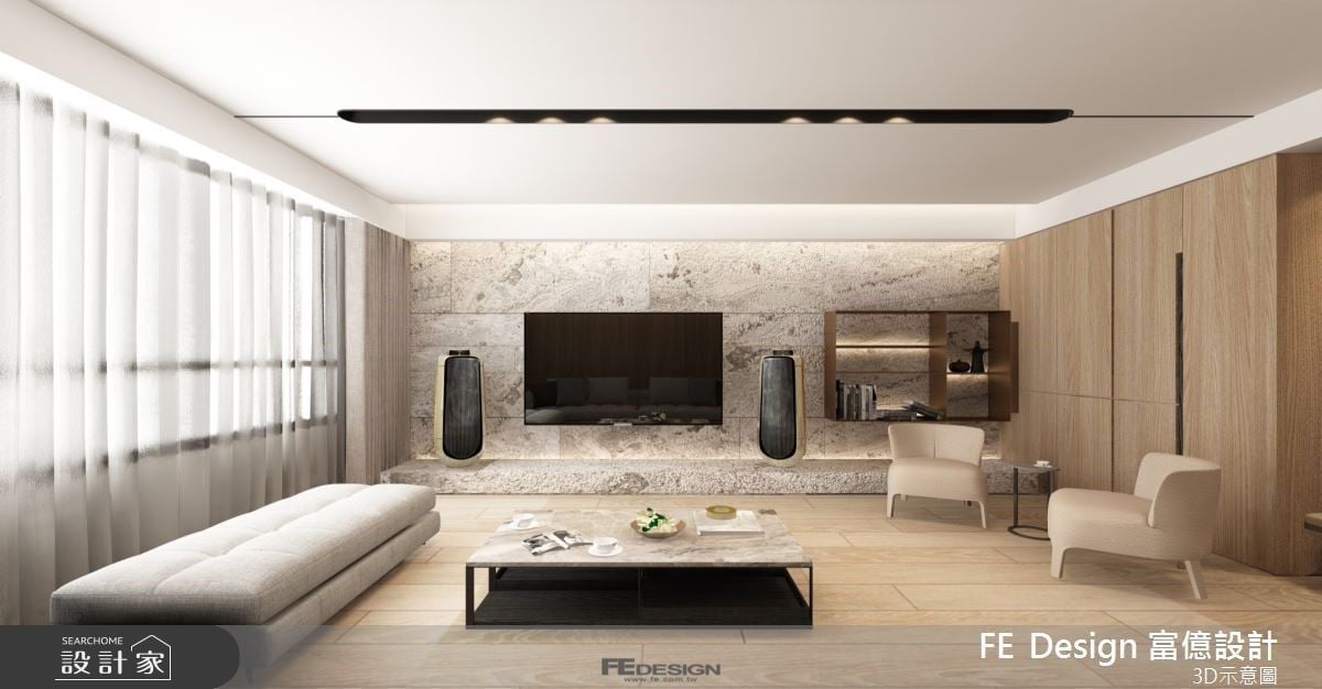 始於毛胚的裝修超對味!暖色系X自然媒材交織雋永現代豪邸