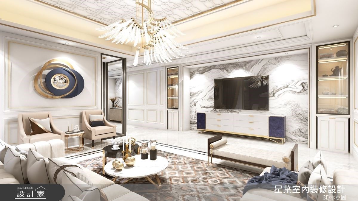 175坪以美式新古典擘劃豪宅風格，戶外庭院+露天水池 相得益彰！