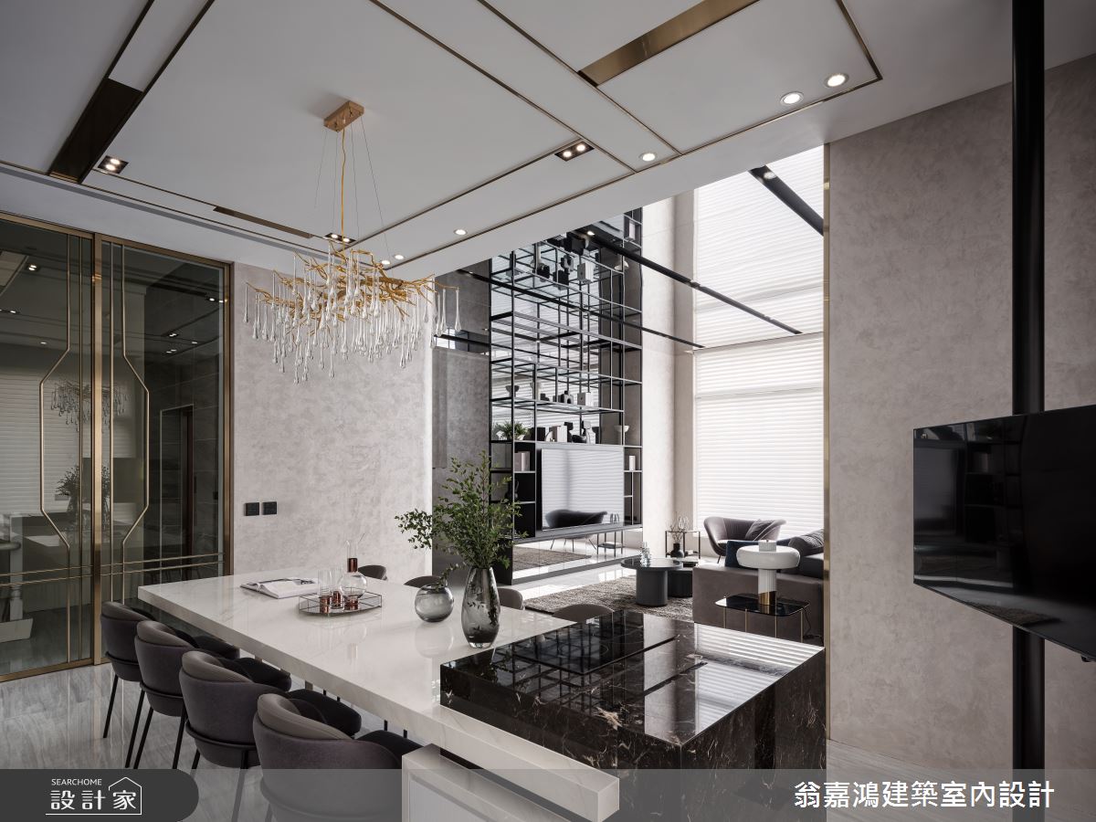 細節精緻的建材運用，透天厝化身三代同堂精品豪宅