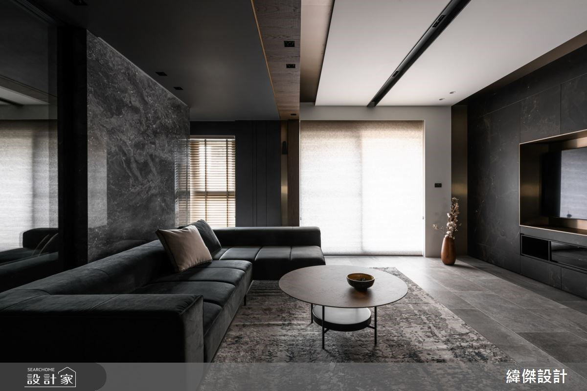 迎來高級感的時尚深黑系！預售屋客變，異質材精彩淬煉36坪都會精品宅