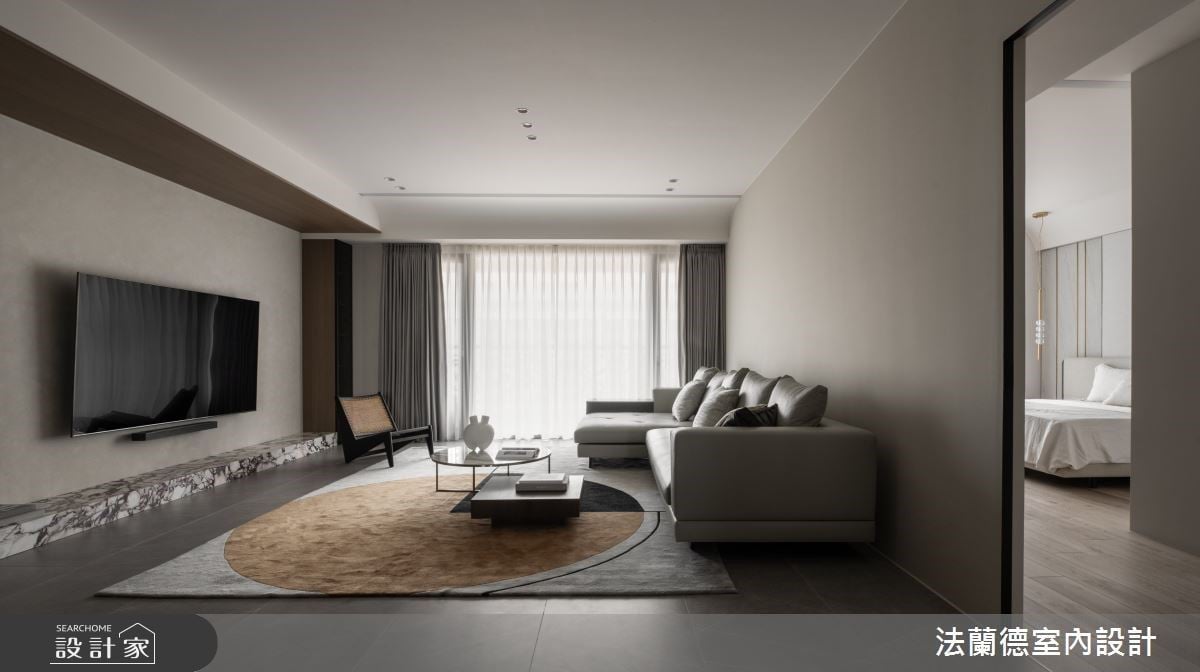 深木質與大器石材結合，增強隔音效果，打造出專為音樂家子女量身訂製的6...