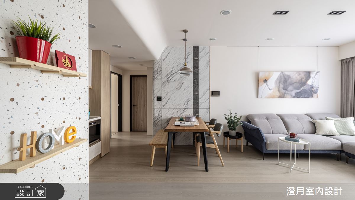 20坪3房2廳，精準格局、圓弧曲線、海量收納讓一家四口住得超滿意