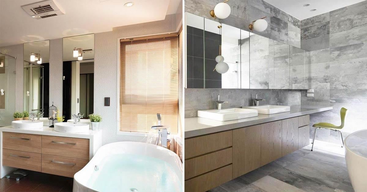 一人一半，感情不會散！12款衛浴雙洗手台，趕著出門，也不必上演洗手台...