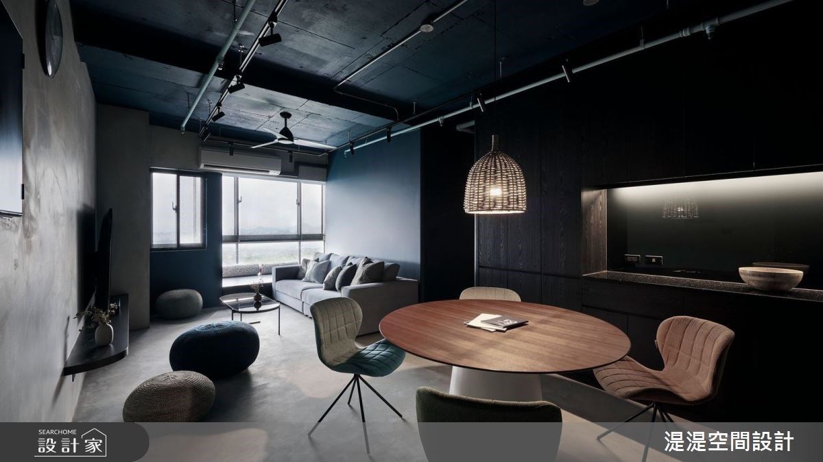 老屋翻新，質感滿分！獨特水泥碰撞混搭風格的灰階美宅