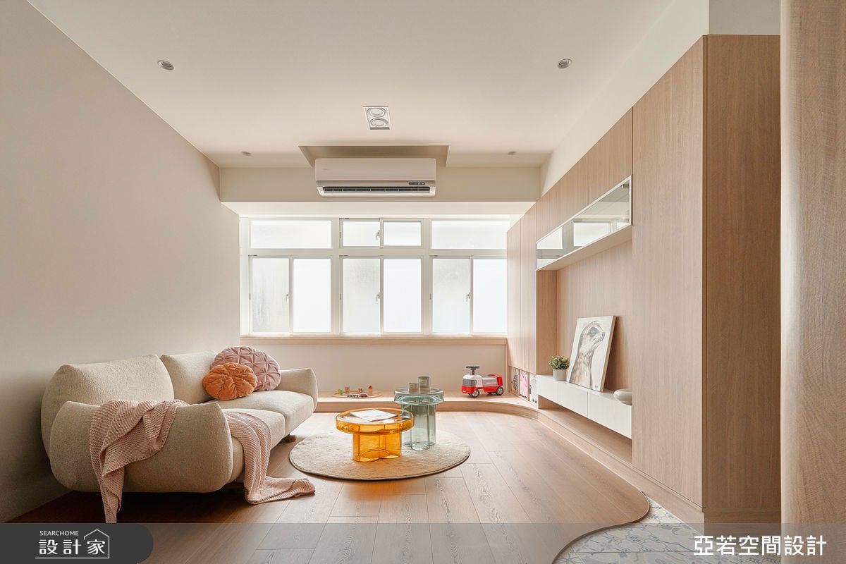 25 坪老屋翻新擁抱 3 房，為孩子換來獨立臥房與遊戲室，也享有明亮愜意...
