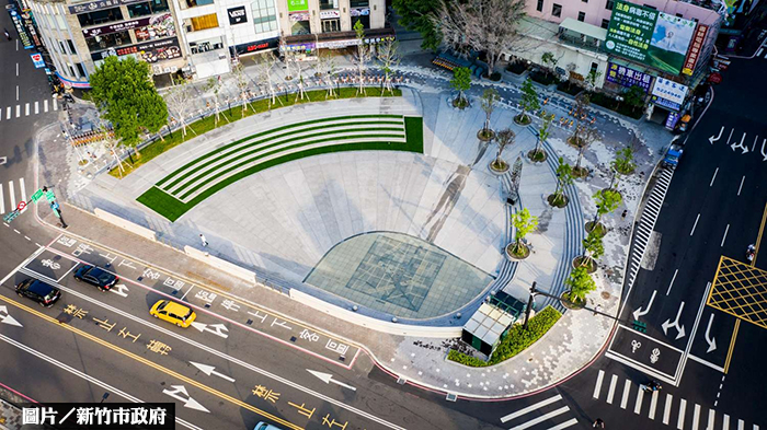 綠意無障礙廣場 新竹火車站門面再升級