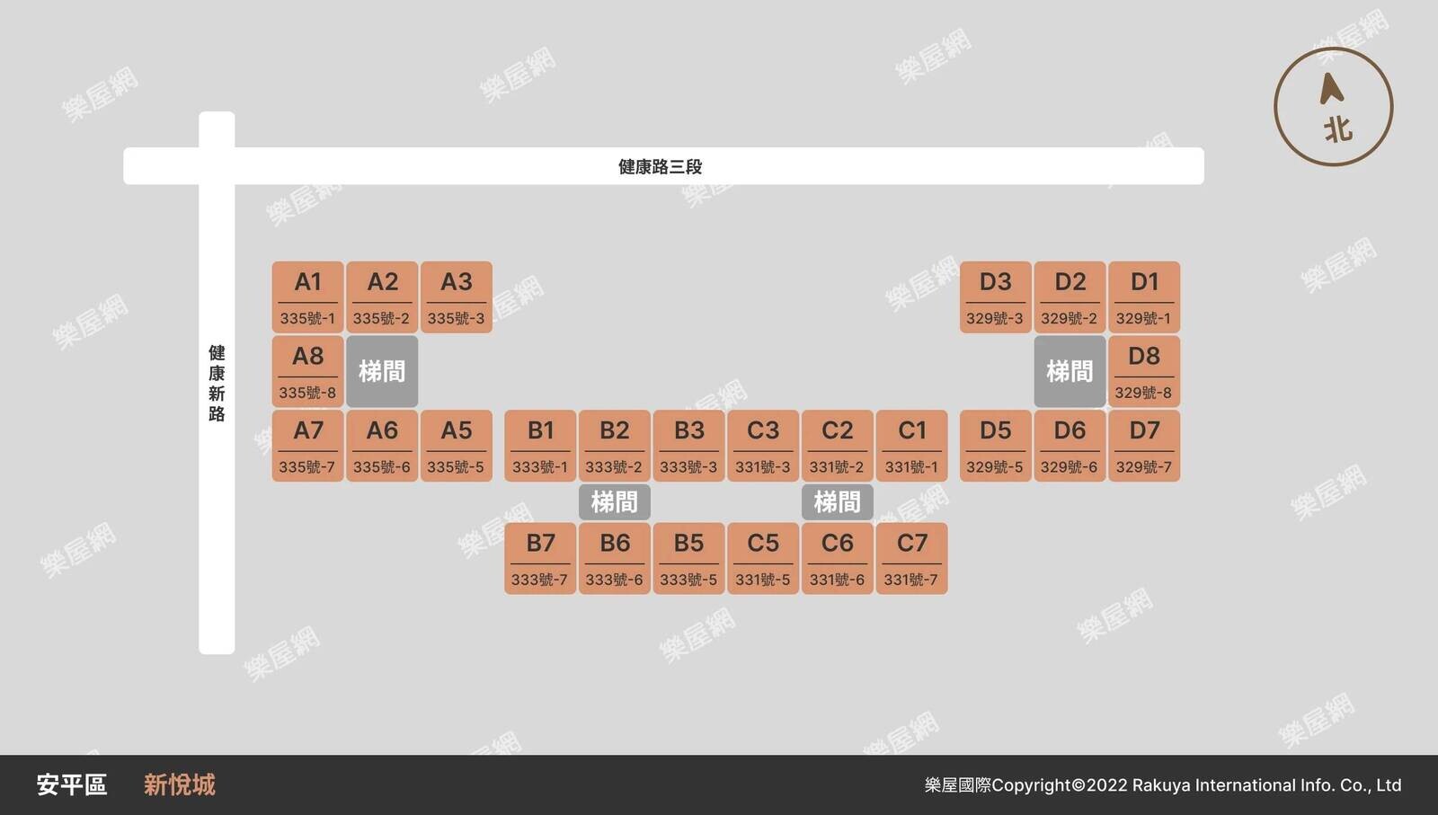新悅城一期凱旋區社區分布圖(圖片來源 樂屋網)