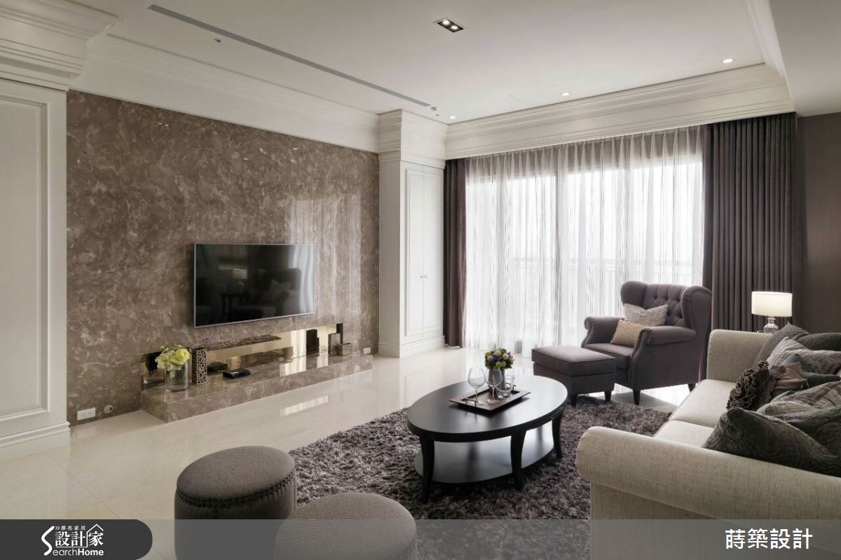 浪漫漸層丁香系 構築一家四口的新穎古典風情