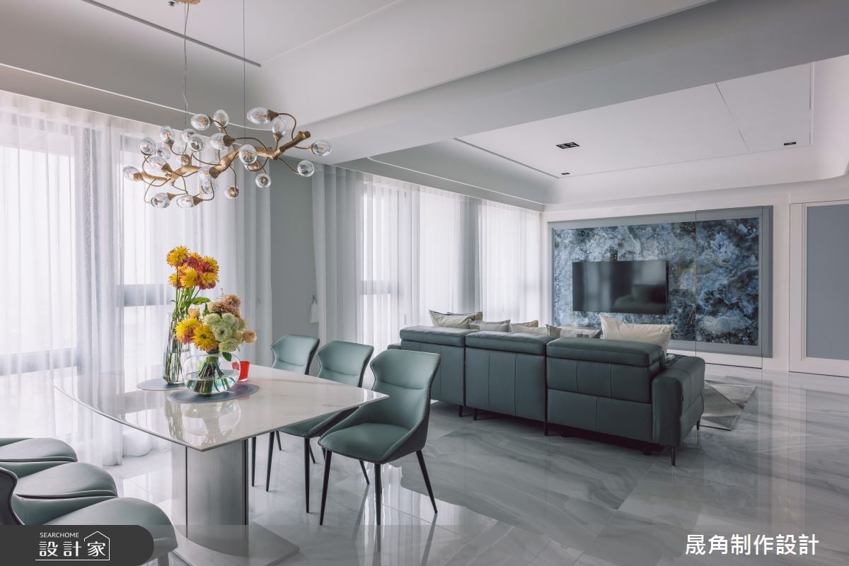 以框為界串聯場域!42坪預售屋完全客製三房兩廳的休日輕奢寓所