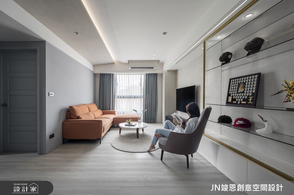 百萬預算搞定裝潢！27坪預售屋聰明客變，遇上時尚愛馬仕橘的混搭風雅居