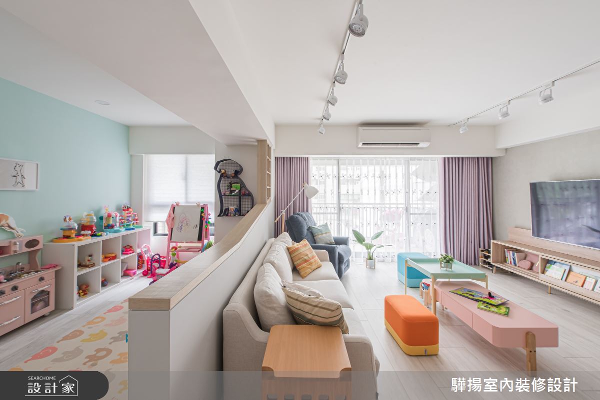 31坪清甜感童趣北歐親子宅，圓孩子一個住在歡樂城堡的夢