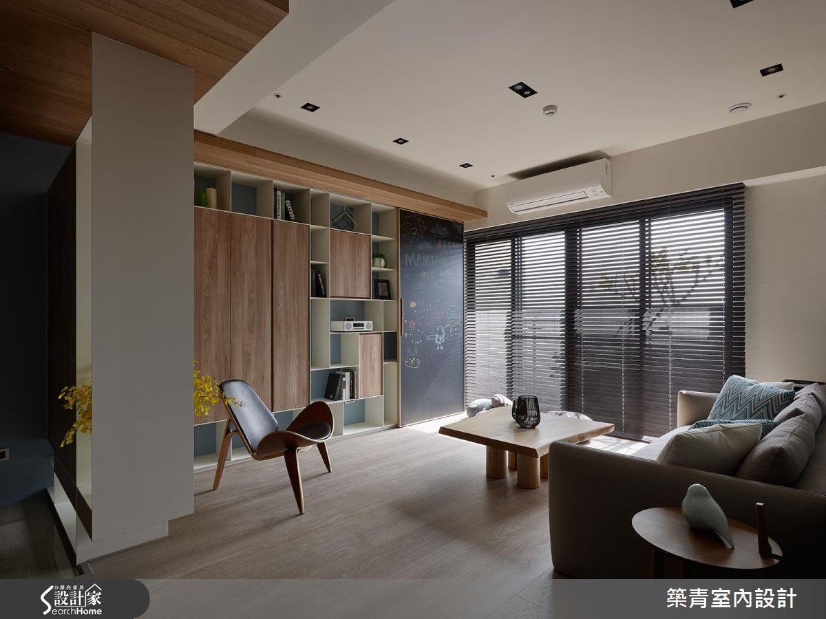 丟掉電視、破除制式！ 帶點日式感的現代風 Living room