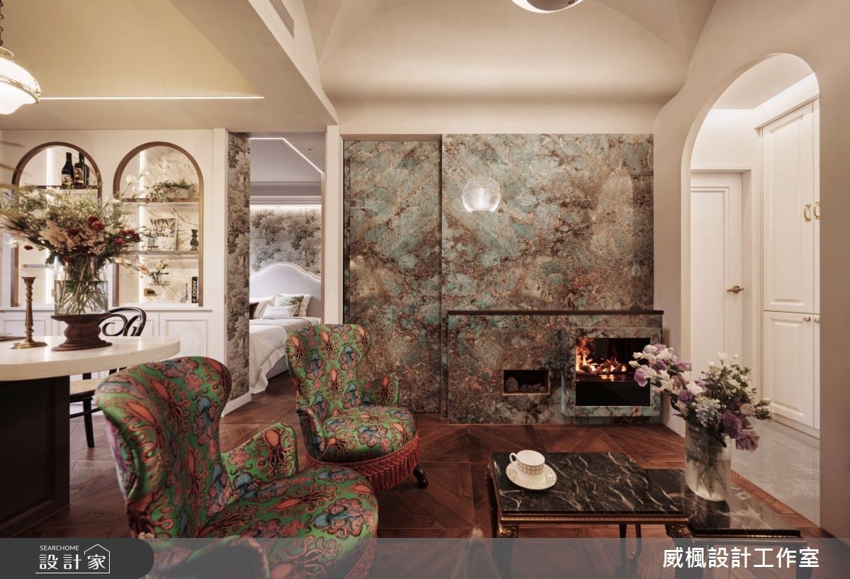 以東方快車為靈感打造11坪法式復古小宅!歐式穹頂X古董吊燈就像住在電影...