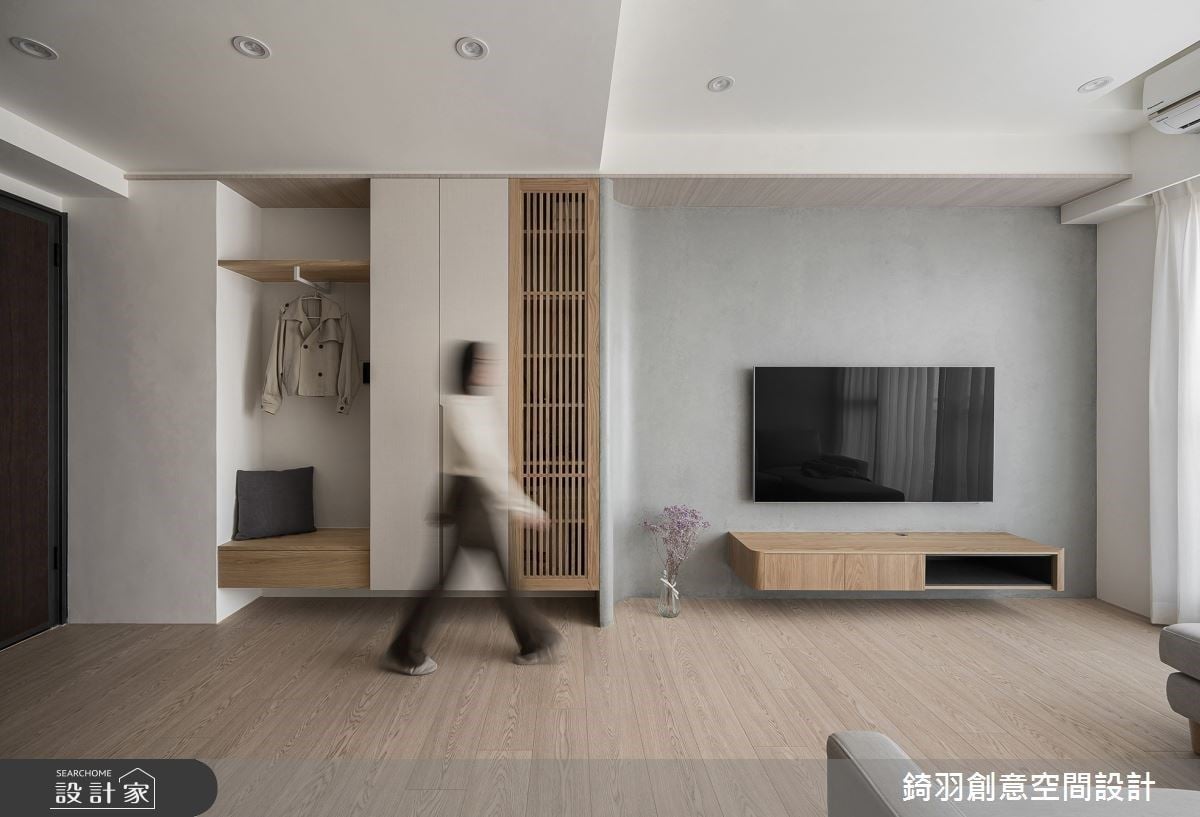 收納不用多，設計的好才重要!23坪新成屋以適度留白X木格柵打造私人MUJI ...