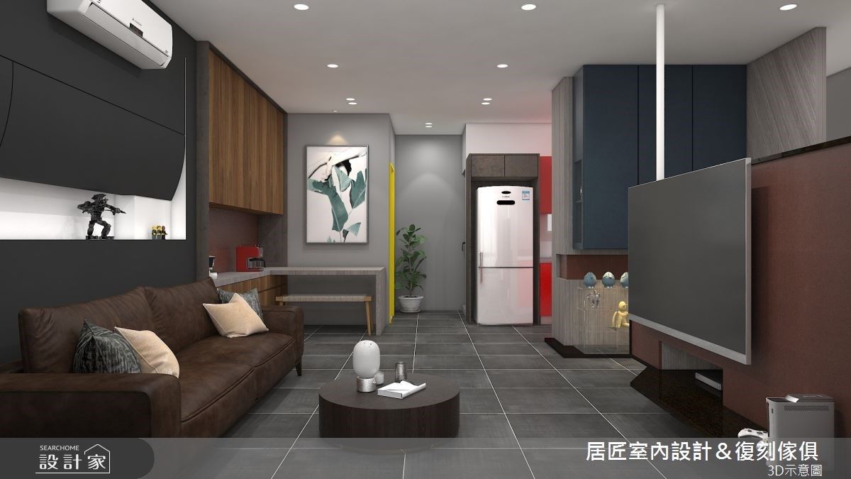 26坪理性灰輕工業宅，老屋改造出嶄新的生活軌跡