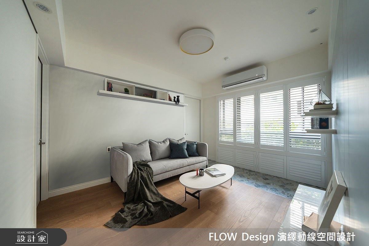 16坪清新美式風親子宅！當灰藍遇上花磚，寫下時尚又優雅的耐看居家