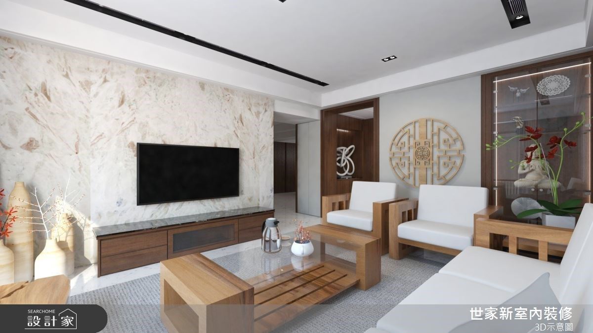 風韻猶存的古典風範 一點也不厚重的新中式宅