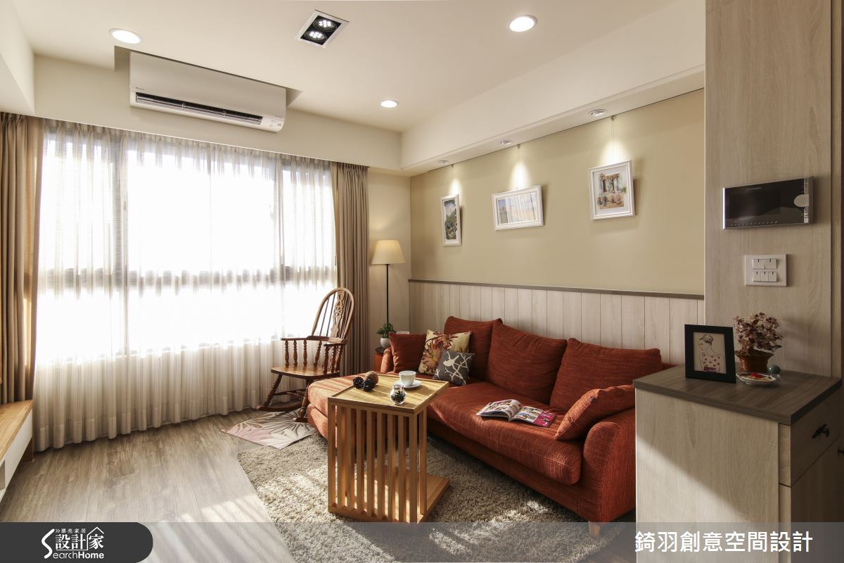 品嘗暖橘色陽光！一眼愛上 25 坪溫馨鄉村宅