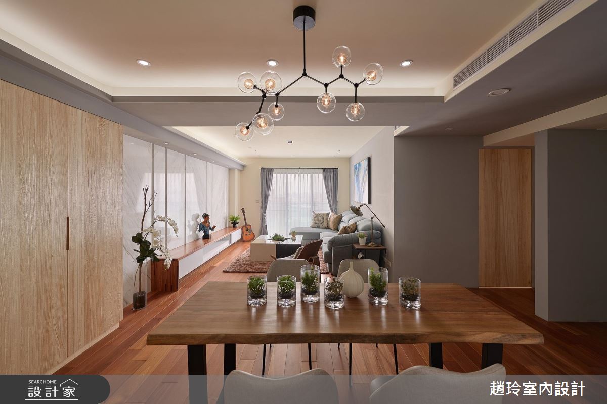 暖木與石材的完美結合 ! 實現 4 口之家的溫馨宅居生活