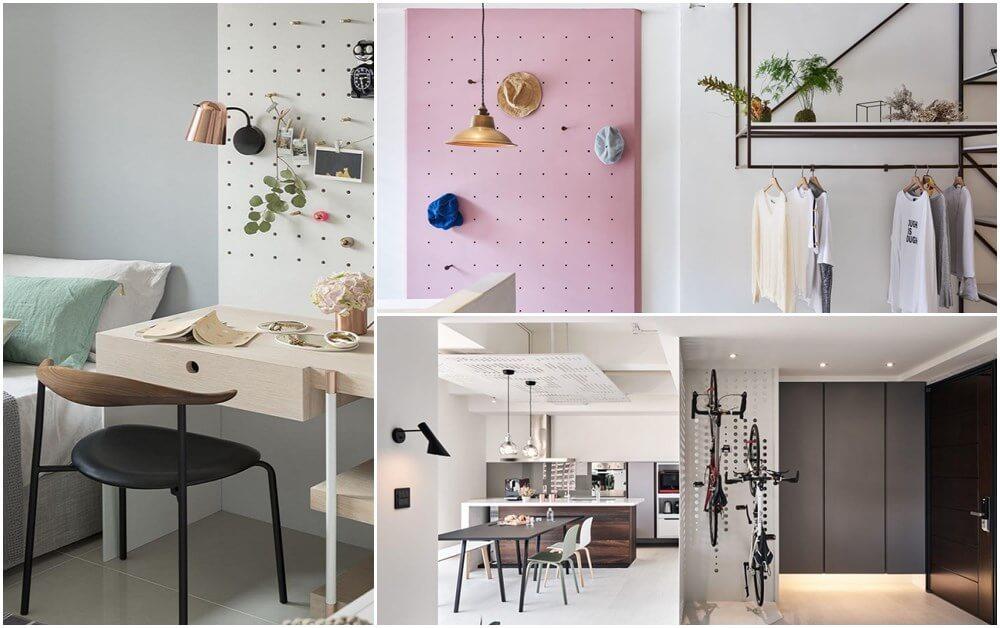 10 種洞洞板神級應用術！小檯燈到腳踏車，都收得漂亮有型！