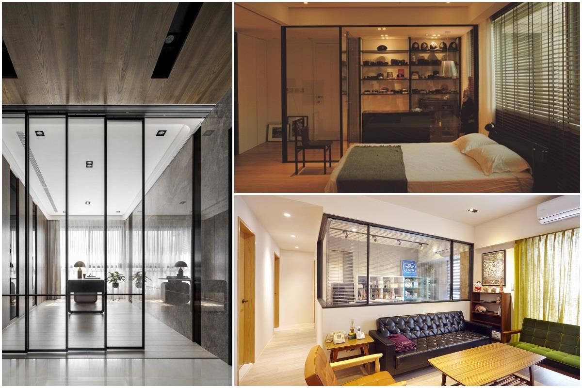 我的家好有型！個性X品味的黑框玻璃透亮隔間！