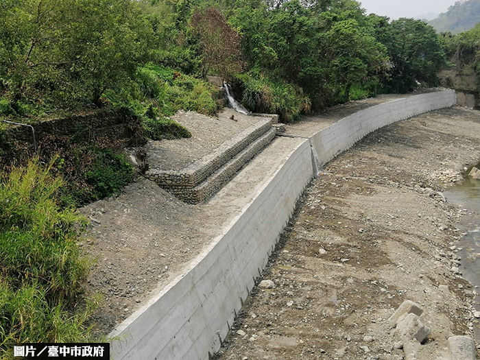 填防汛缺口 沙連溪下游復建完工