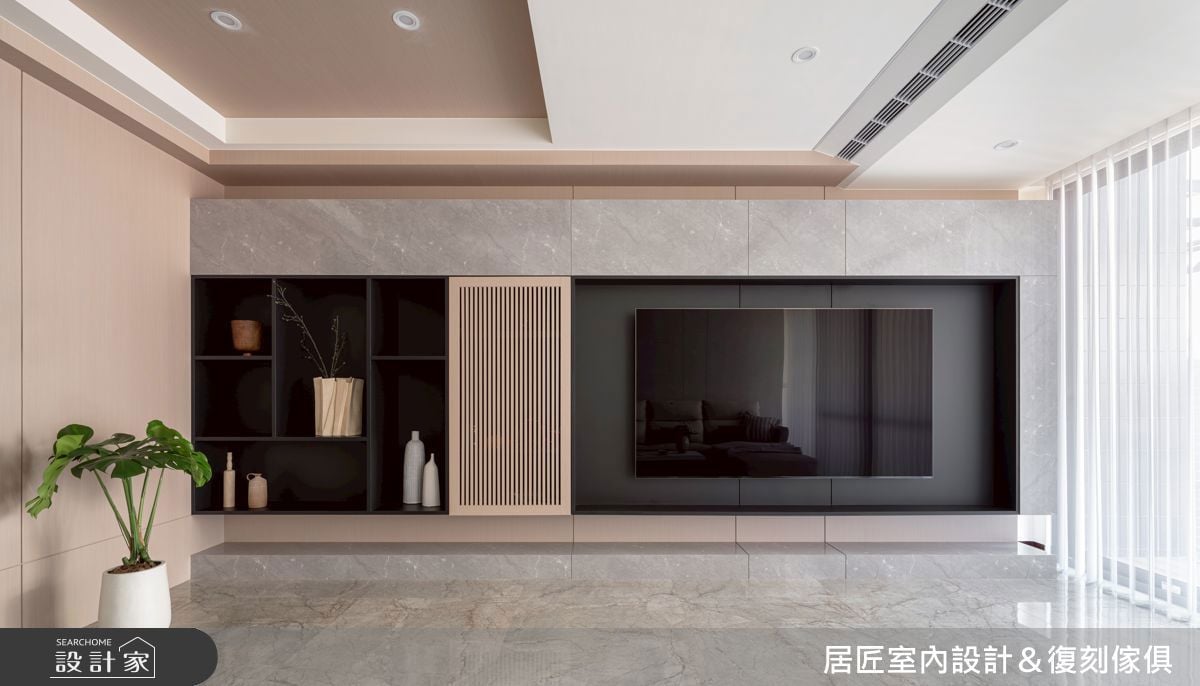 48坪現代簡約透天宅，異材質層次與流暢動線營造多功能生活空間