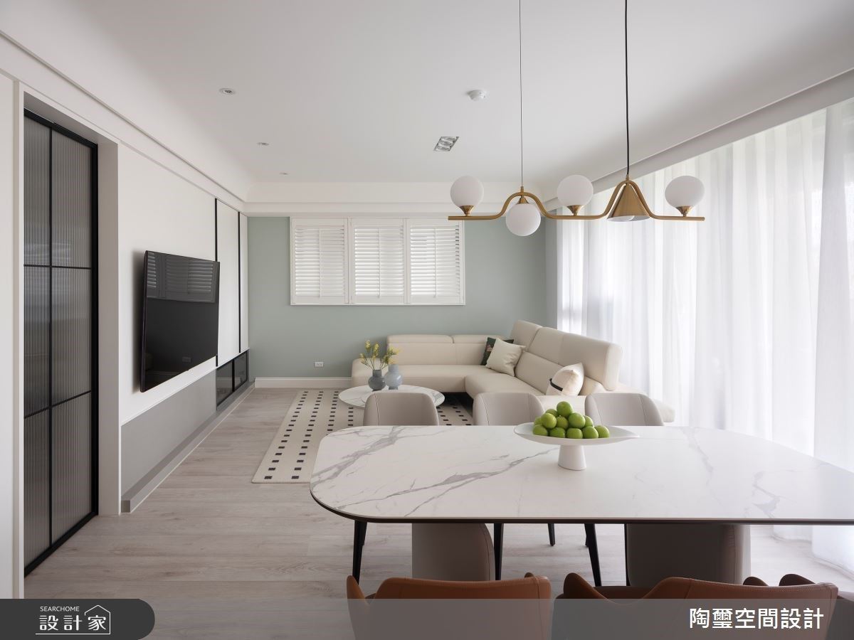 混搭風格打造療癒宅！43坪預售屋擴大廚房、增設儲藏室，梳理流暢生活動線