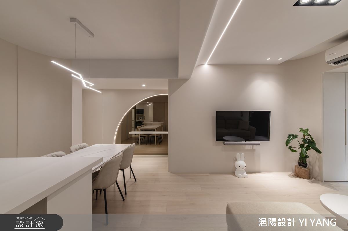 將雜亂化為無形！26坪北歐奶油白居所，以簡約純粹打造隱形收納與舒適動...