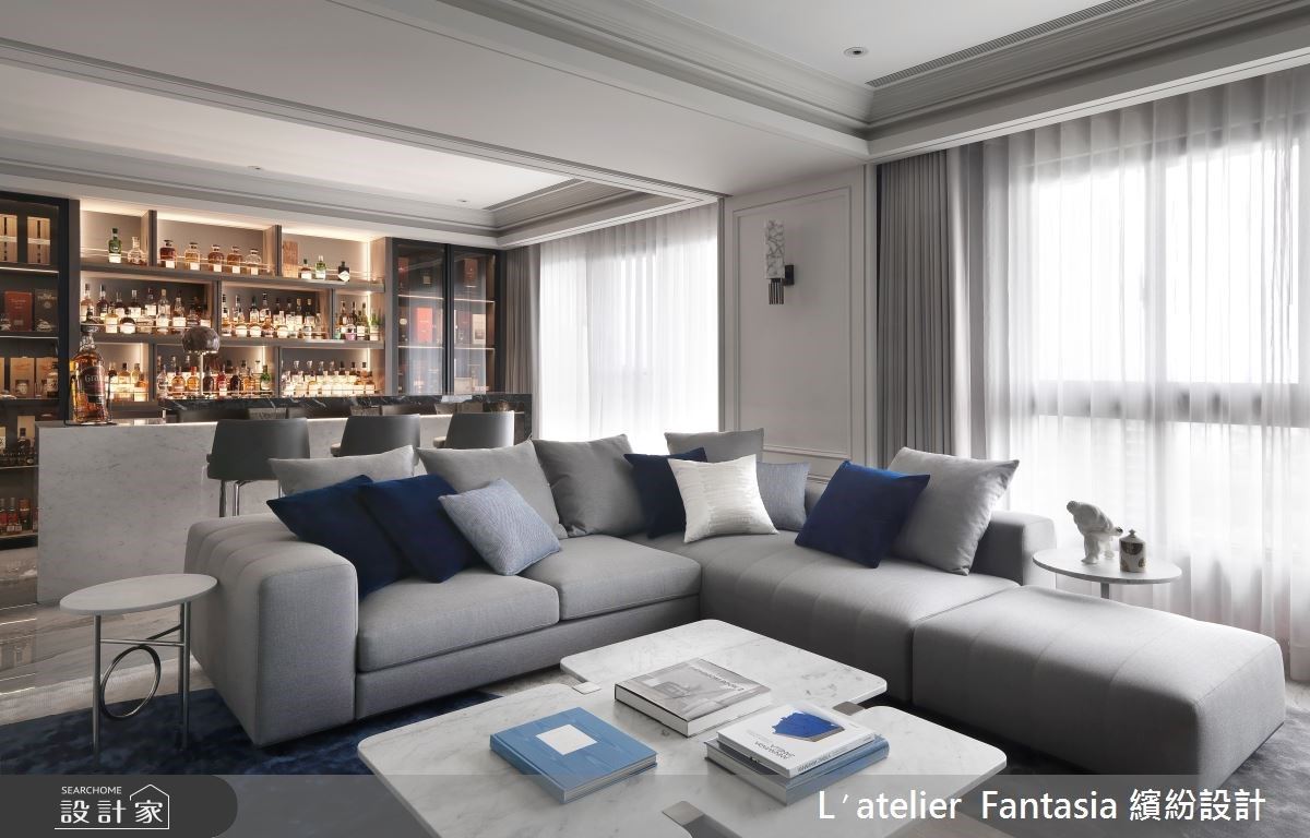 訂製中島設計替新古典開瓶！品味都會男子私宅裡的微醺與大器