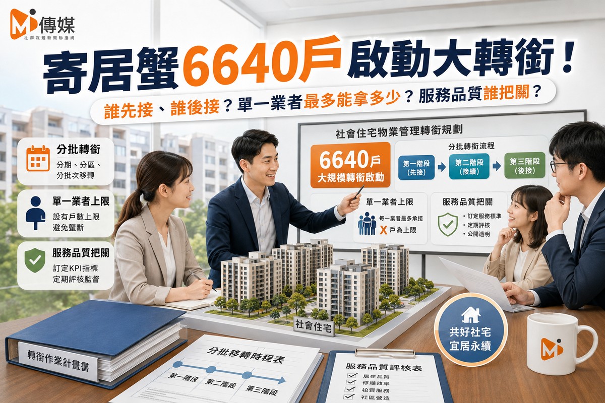 寄居蟹6640戶啟動大轉銜！誰先接、誰後接？單一業者最多能拿多少？服務...