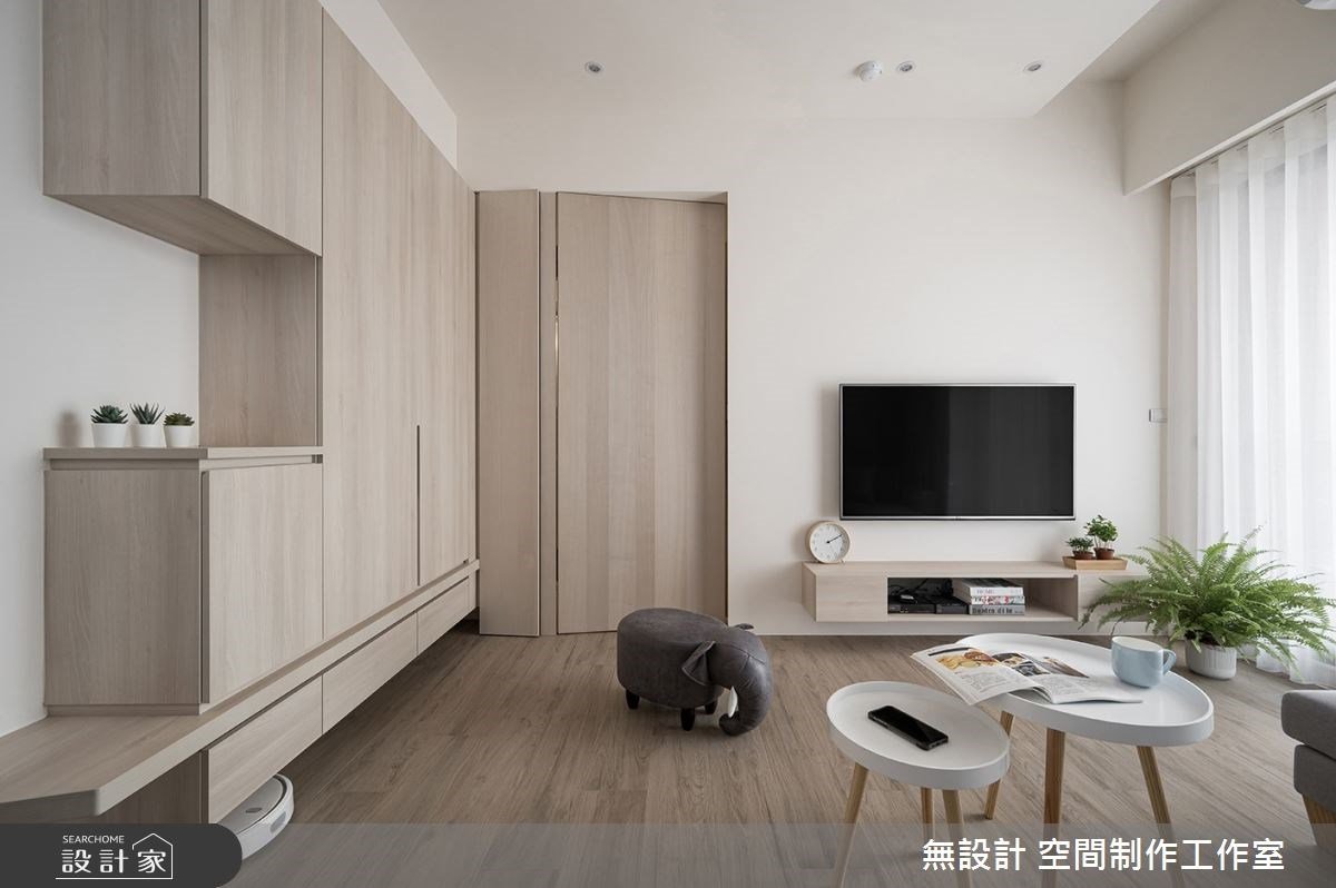愛上簡約舒適感！打造大收納，獻給新手爸媽的 22 坪清新北歐宅