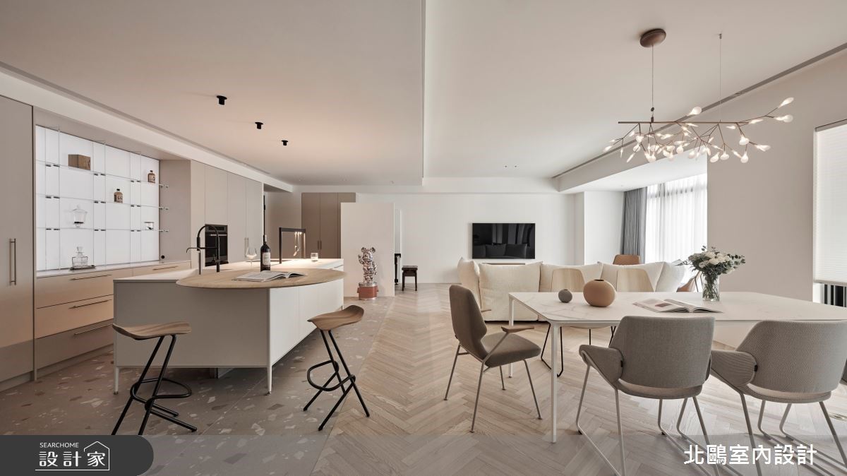 55坪北歐風毛胚屋改造！擁有開放大客廳、夢幻中島，還有柔美樂章與日光...
