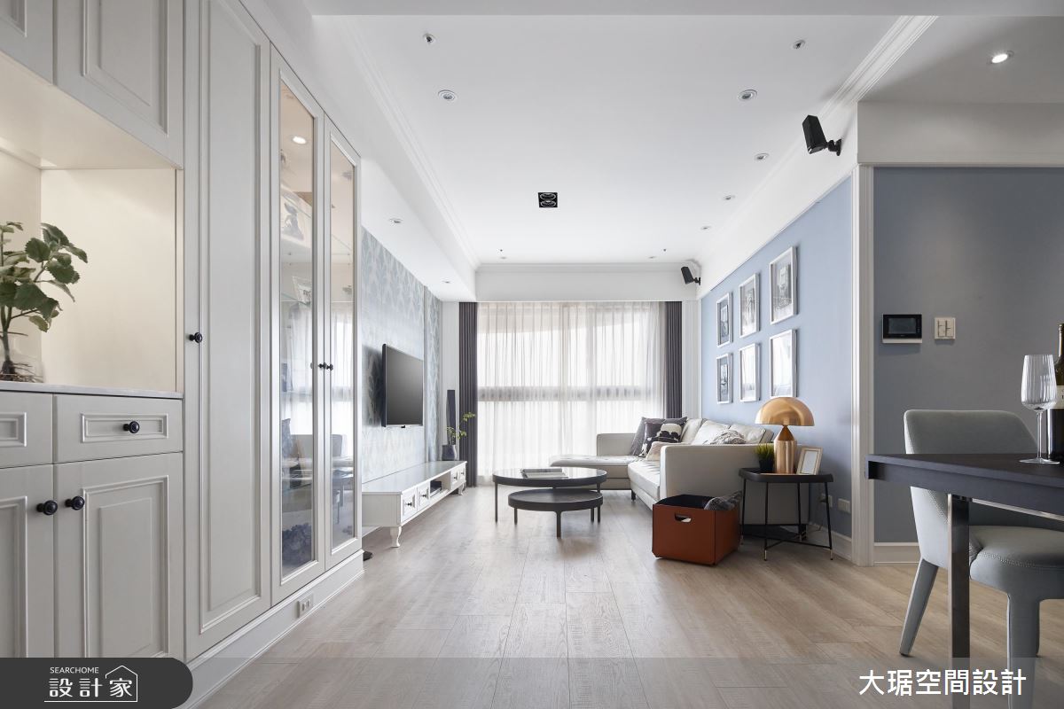 28 坪美式風極品居家！描繪灰藍色的時尚新視角