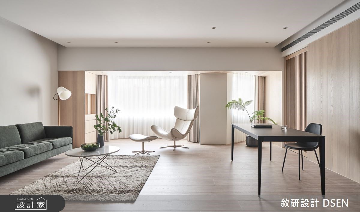 一同沐浴於日光、植栽下！翻新40坪老屋迎來現代風的極簡居家