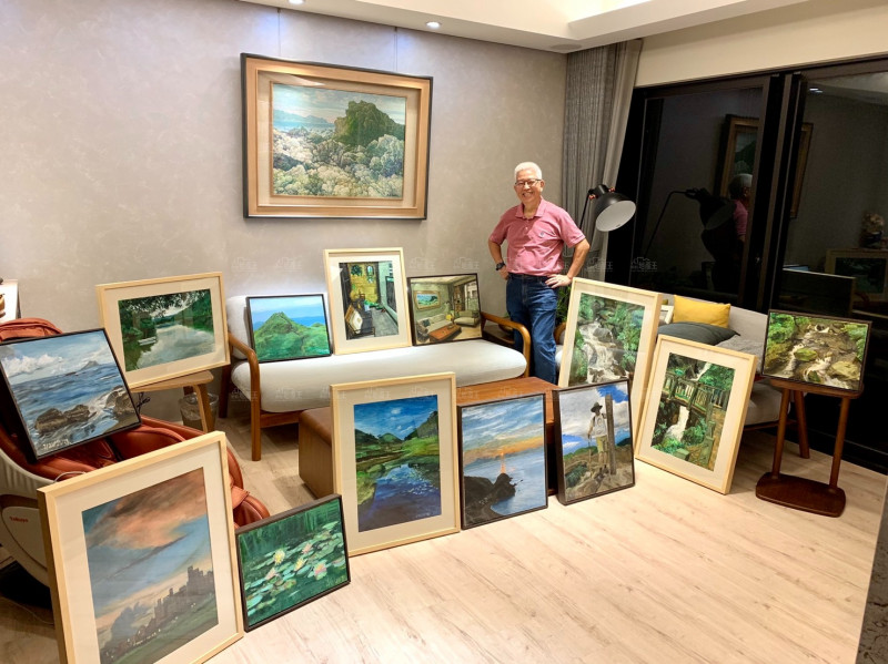 習畫機緣，沈浸樂趣