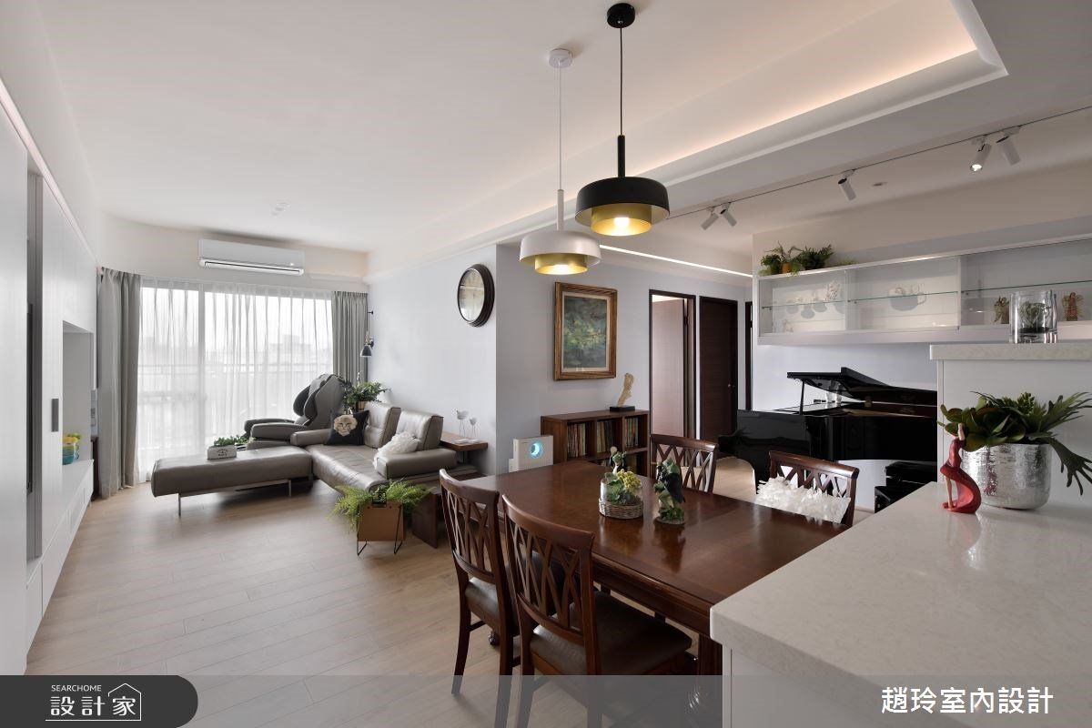 鋼琴聲譜寫優雅生活旋律！在 28 坪簡約風居宅，漫遊寧靜舒適的居家時光！