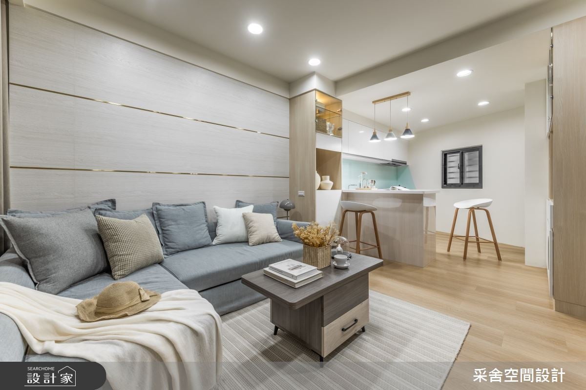 老透天翻新後，包辦一家五口和12隻貓咪的舒適生活！開放中島廚房、更衣...