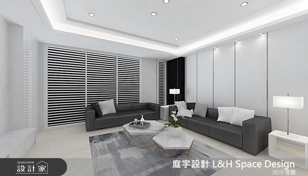 簡約配色一展輕奢質感！與家人同融的90坪現代風透天別墅