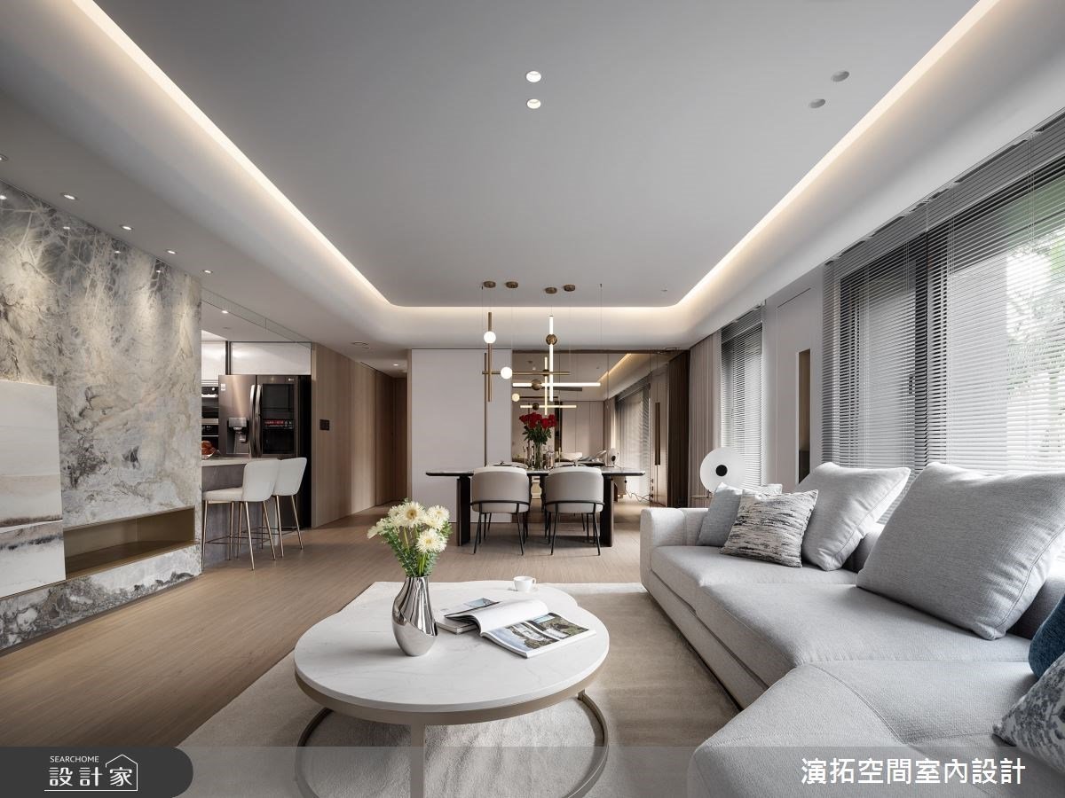 天然好採光進駐現代飯店宅！以玄關設計、時尚餐酒櫃踏出優雅的生活步調