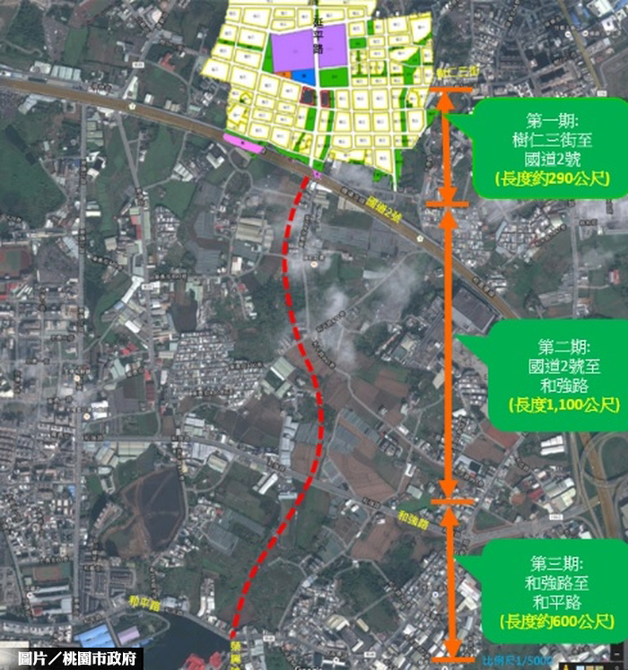 桃園延平路延伸八德   109年完工