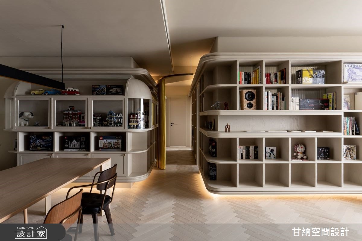 圓拱·端景·展示櫃 手工訂製木之家Lego House  滿載屋主樂高收藏