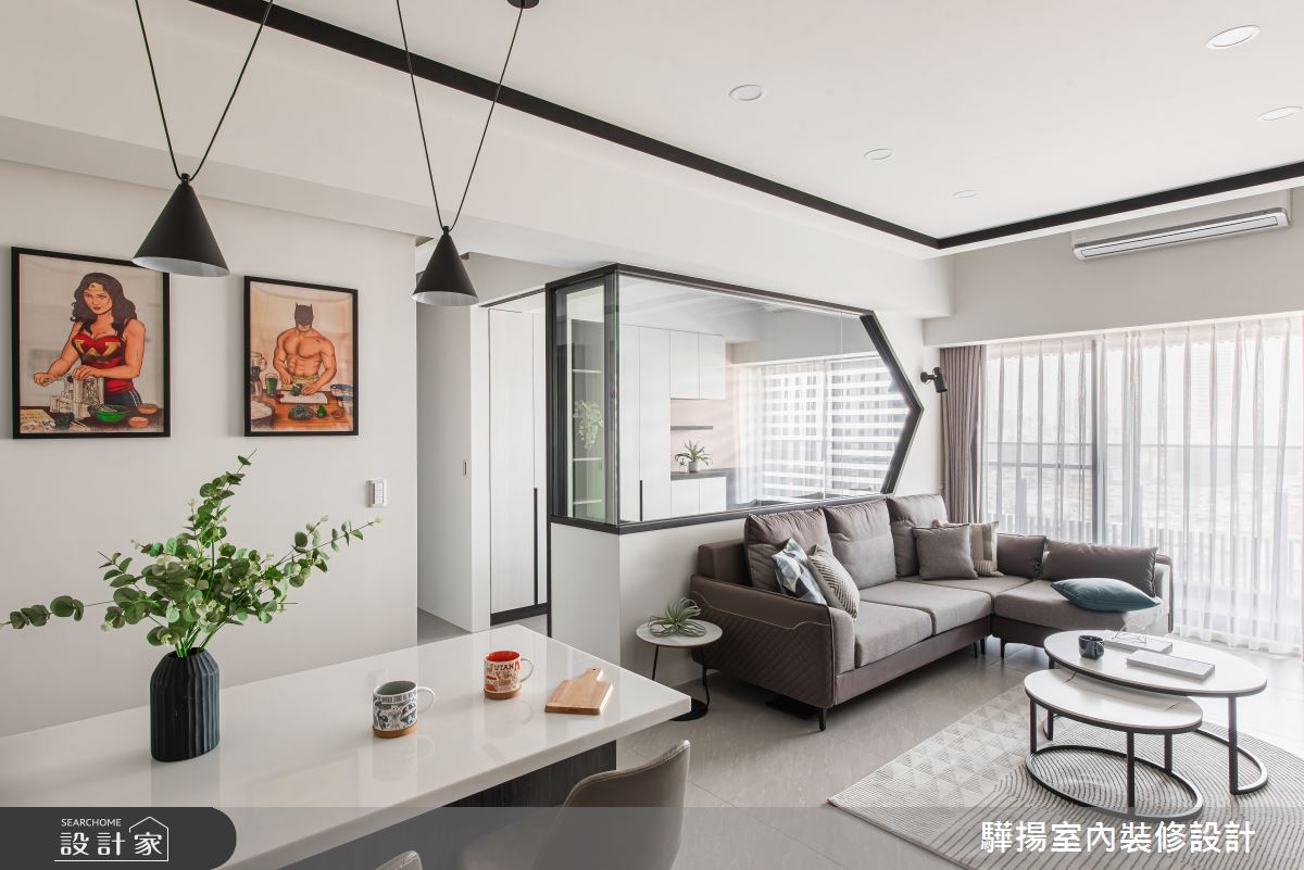 訂製23坪現代風陽光宅！讓中島吧檯與木質收納，妝點儀式感的居家風貌