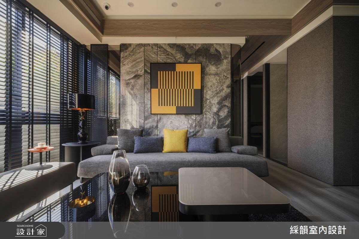 個性岩紋展現生活態度！以玄關、電視牆為起點，邂逅奢華風居宅的時尚型格！