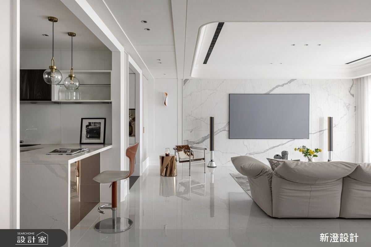 停止視覺雜音，看見夢幻純白！一秒置身曼哈頓公寓的輕奢新美式風